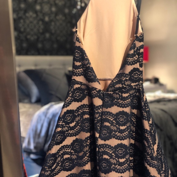 Halter Blue Lace Mini- Never Worn - Picture 5 of 7